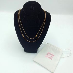 New Jennifer Zeuner Star Double Necklace